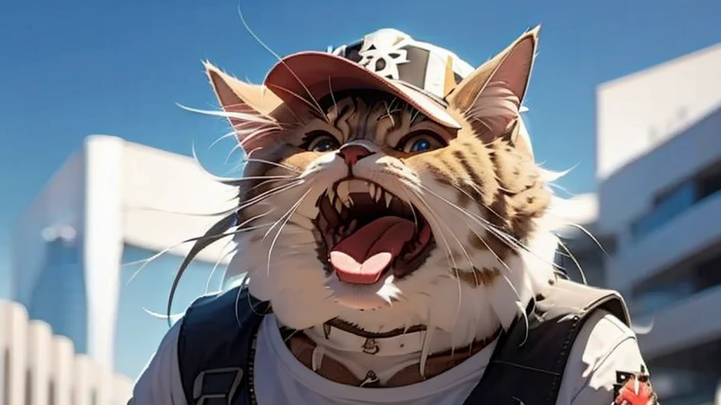 Giant Monsters, Looking up at nature, Clear sky, Menacing monsters, Fictional monsters,Terrifying monsters, A well-formed monster, destruction, hell, Super-giant creature, Stylish monster, Monster with mouth wide open, Space in the mouth, Aerial perspective, Space behind the mouth