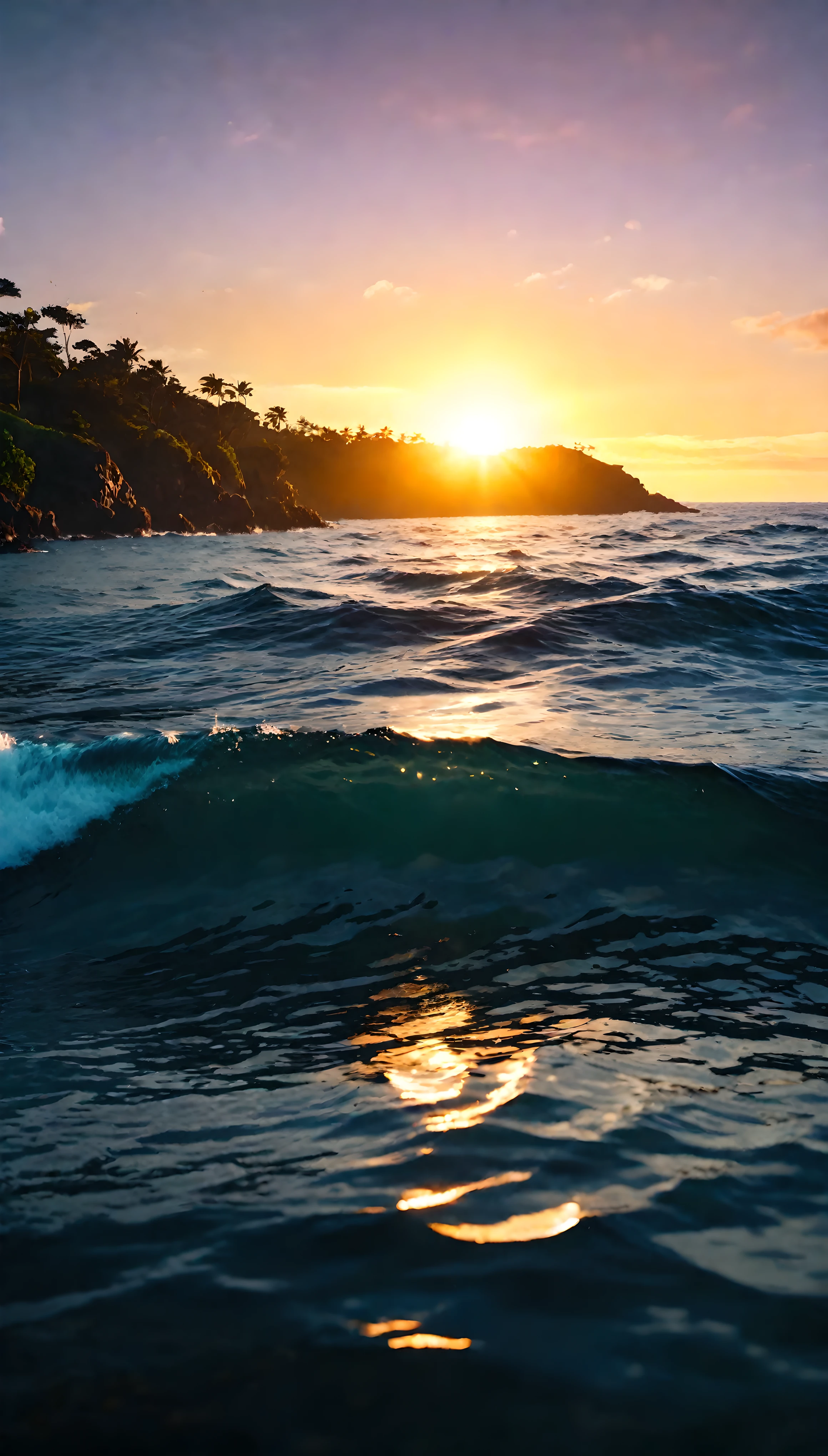 ((Masterpiece in maximum 16K resolution):1.6),((soft_color_photograpy:)1.5), ((Ultra-Detailed):1.4),((Movie-like still images and dynamic angles):1.3). | ((a beautiful sunrise above the ocean, breathtaking reflection on the water):1.2), ((majestic dawn, cinematic lighting, dramatic sky, serene ocean, vibrant colors, golden sunlight):1.2), (fish eye lens), (focus on the sunrise), (atmospheric haze), (nature photography style), (visual experience),(Realism), (Realistic),award-winning graphics, dark shot, film grain, extremely detailed, Digital Art, rtx, Unreal Engine, scene concept anti glare effect, All captured with sharp focus. | Rendered in ultra-high definition with UHD and retina quality, this masterpiece ensures anatomical correctness and textured skin with super detail. With a focus on high quality and accuracy, this award-winning portrayal captures every nuance in stunning 16k resolution, immersing viewers in its lifelike depiction. | ((perfect_composition, perfect_design, perfect_layout, perfect_detail, ultra_detailed)), ((enhance_all, fix_everything)), More Detail, Enhance.