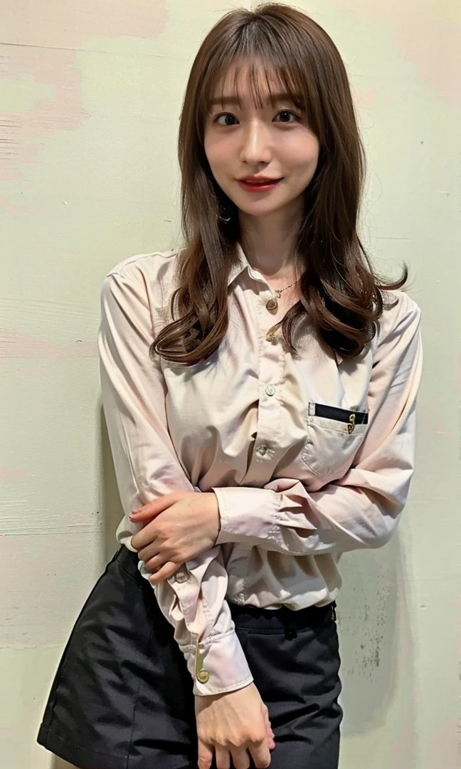 ((Silk collared shirt、Are standing、Medium Hair、服の上からでもわかるBig Breasts、Both hands are in front of the belly button、A photo of panties visible through a short polo shirt、Roll up your shirt with your hands、She is wearing a white polo shirt and luxurious white panties.、:1.4))、In the living room、Cream Hair Color、Her huge breasts are obvious even through her clothes...、Small earrings、Light brown hair color、:1.4））、Shiny Hair、Light beige hair color、Background Blur、Light brown hair、｛｛Cowgirl Shot｝｝、（（Close-up shot from the waist up、Big Breasts:1.4））、Big Breasts、にっこりsmile、服からでも分かるBig Breasts、Cowboy Shot、素敵なsmile、（（Revealing clothing））、Full body photo、ring、Tuck your hair behind one ear、Silver Necklace、smile、Caustics、Highly detailed photos、Big Breasts、Super no makeup、(8K、RAW Photos、Highest quality、masterpiece:1.2)、(Realistic、Realistic)、1 Girl、((Big Breastsショートヘア、Looking into the camera:1.4))、Hair blowing in the wind
