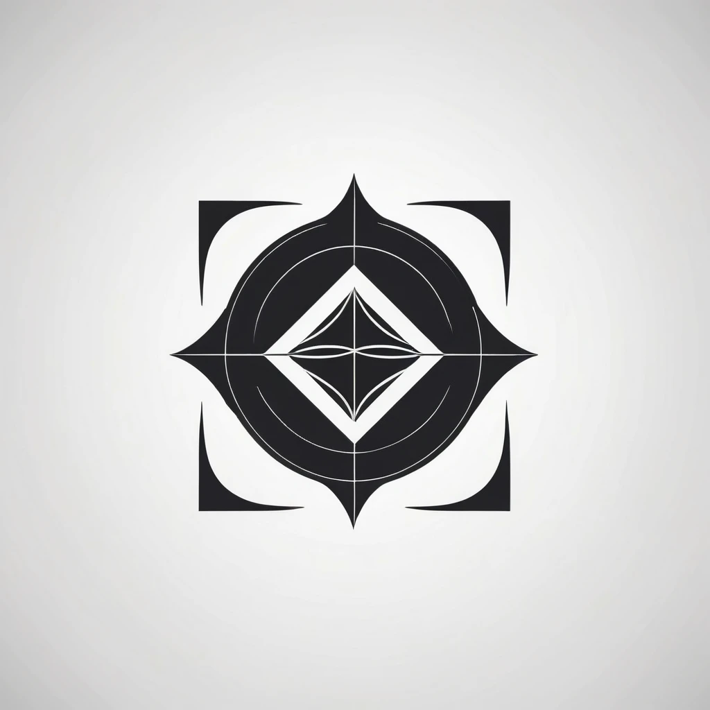 lemon logo design. with a geometric style, flat, without color gradations, with neat shapes in black and white, monochrome