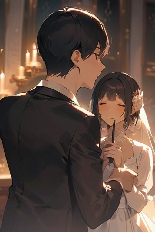 ((Best quality)), ((masterpiece)), (detailed), draw loneliness in marriage