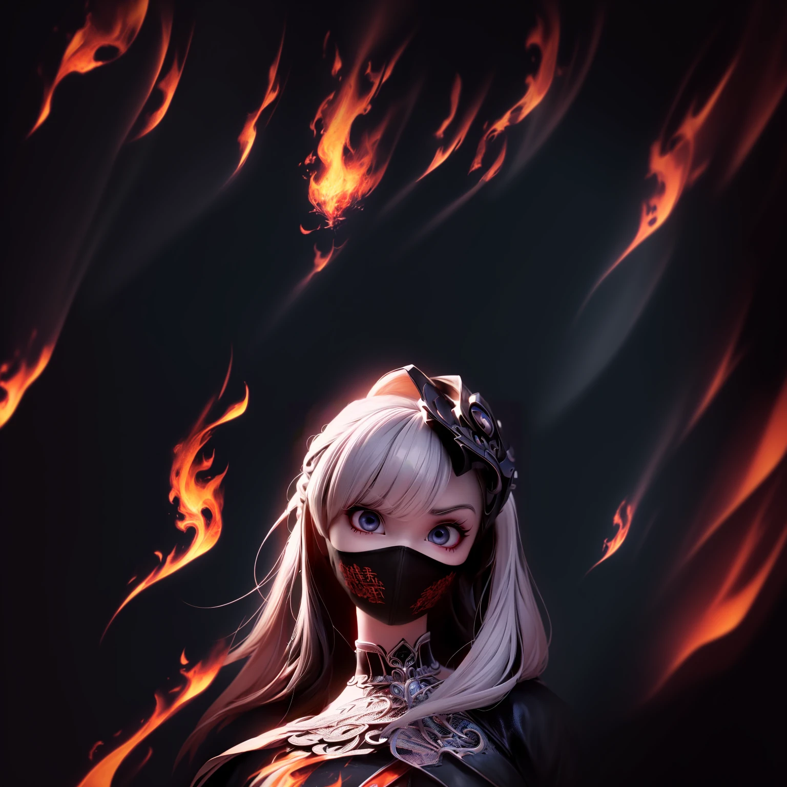 huge flames background