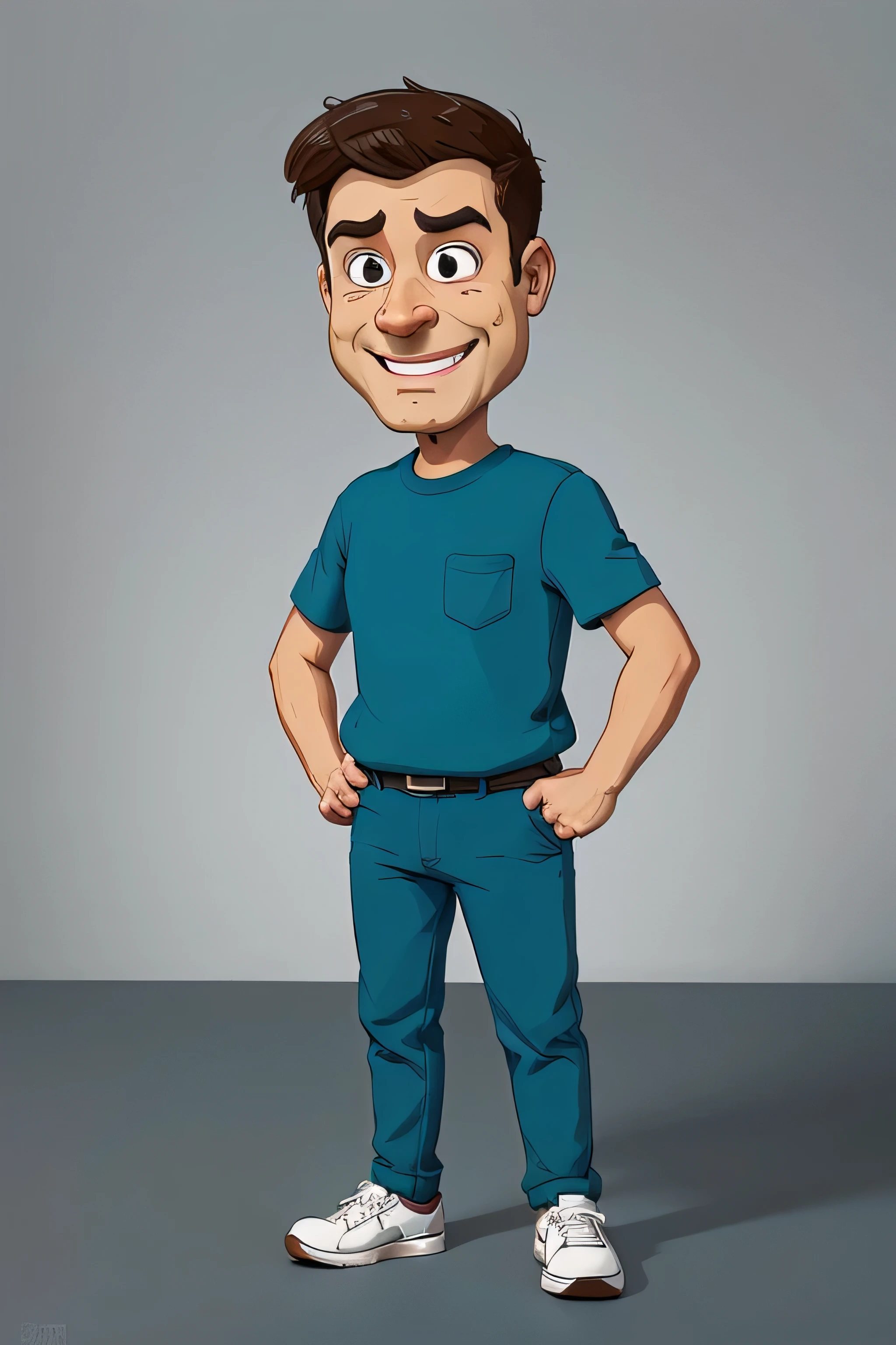 Funny cartoon character illustration