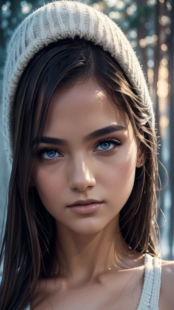 A beautiful young girl with striking features, intricate details, and a serene expression, 1girl, extremely detailed eyes, beautiful detailed lips, porcelain skin, long slender neck, delicate facial features, elegant pose, flowing hair, (best quality,4k,8k,highres,masterpiece:1.2),ultra-detailed,(realistic,photorealistic,photo-realistic:1.37),highly detailed portrait, fine art portrait, photorealistic digital painting, dramatic lighting, warm color tones, cinematic lighting, dramatic shadows, moody atmosphere
