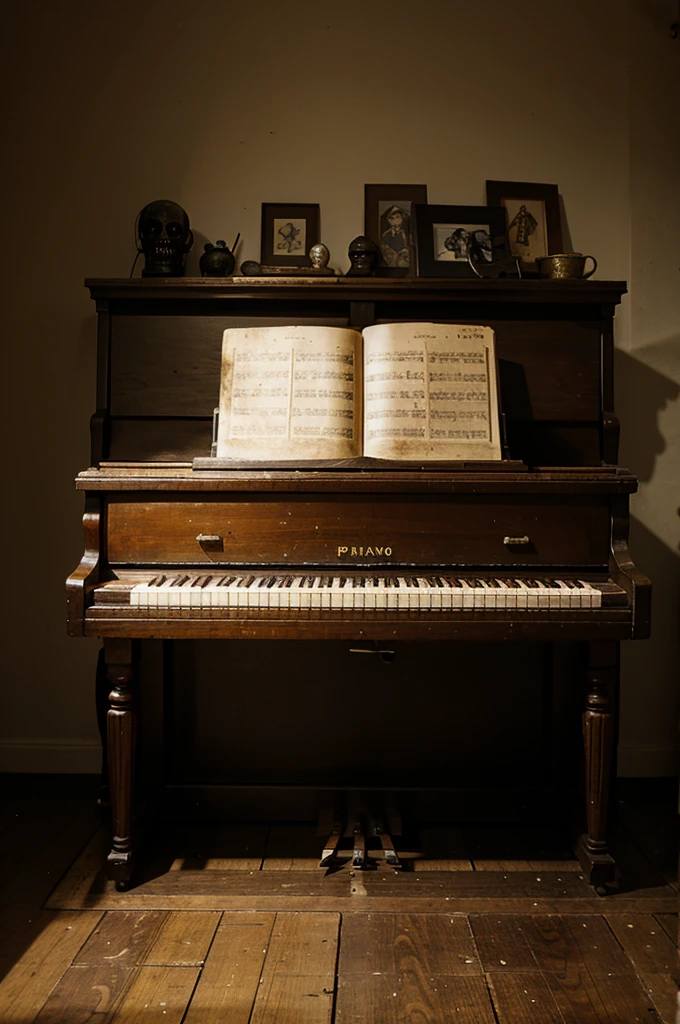 Horror old piano