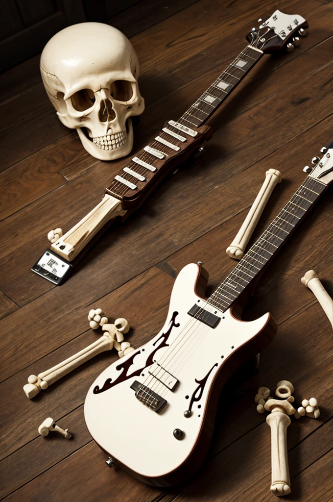 Guitar made of bones