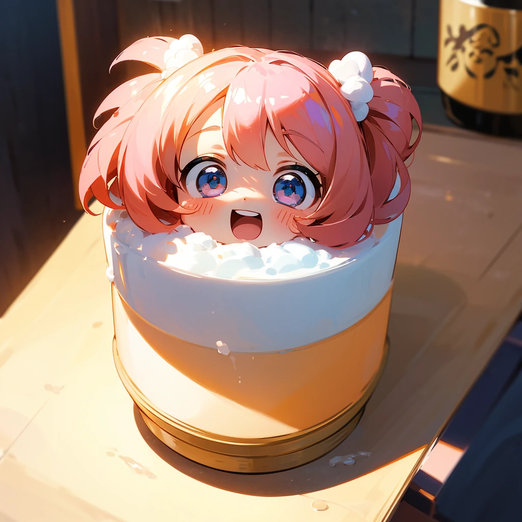 Cute  Chibi Anime,（（（Super masterpiece、top-quality、ultra-detailliert、女の子1人、Chibi：1.5））、Chibi bathroom、(shampoo、rinse、Body soap、These come in cute containers)、A detailed face、Smile with open mouth、fullllbody（Chibi：1.4）、8ｋ
Coming soon