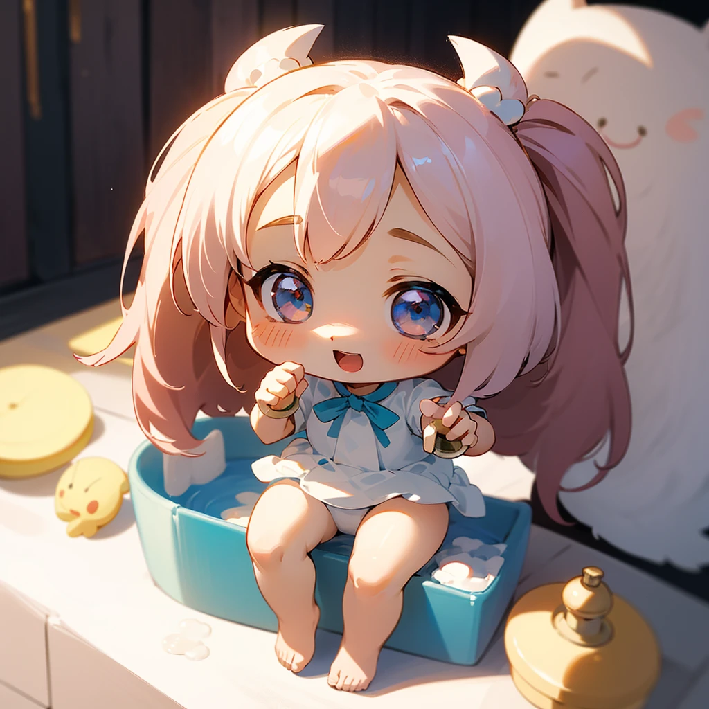 Cute Baby Chibi Anime,（（（Super masterpiece、top-quality、ultra-detailliert、女の子1人、Chibi：1.5））、Chibi bathroom、(shampoo、rinse、Body soap、These come in cute containers)、A detailed face、Smile with open mouth、fullllbody（Chibi：1.4）、8ｋ
Coming soon