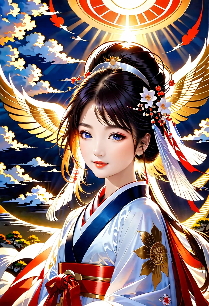 a girl of heaven in the land of the rising sun, a wonderful world,