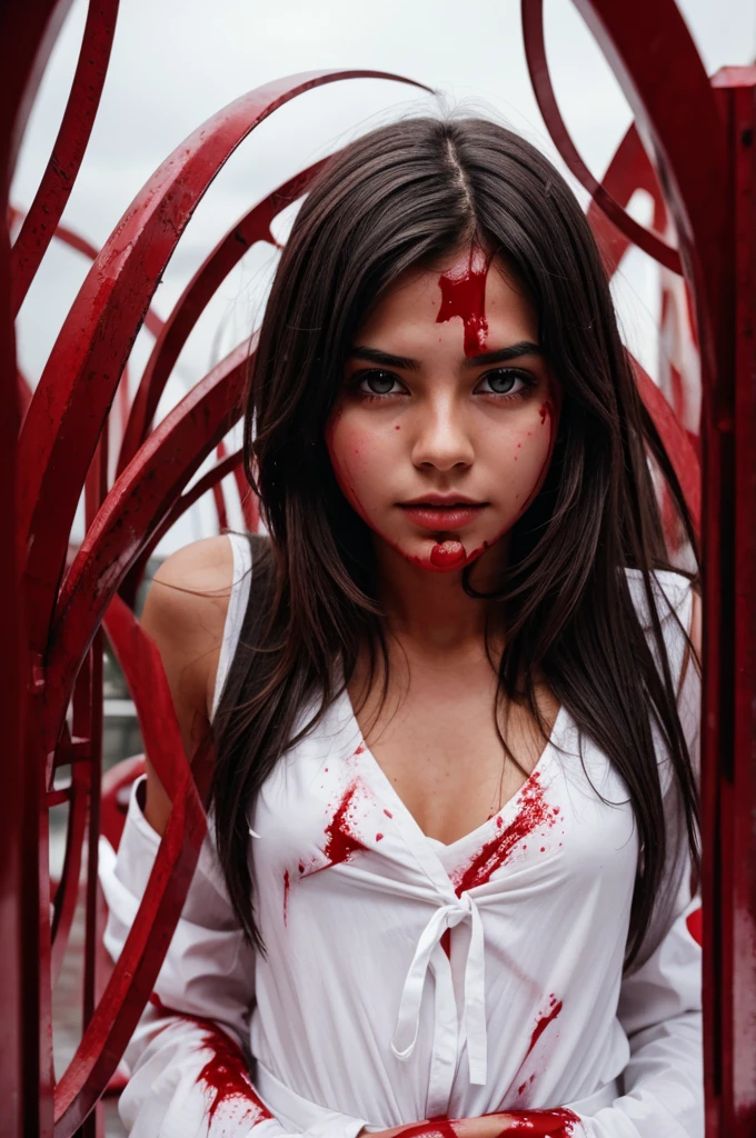 Blood constantly flowing through vagaina of girl