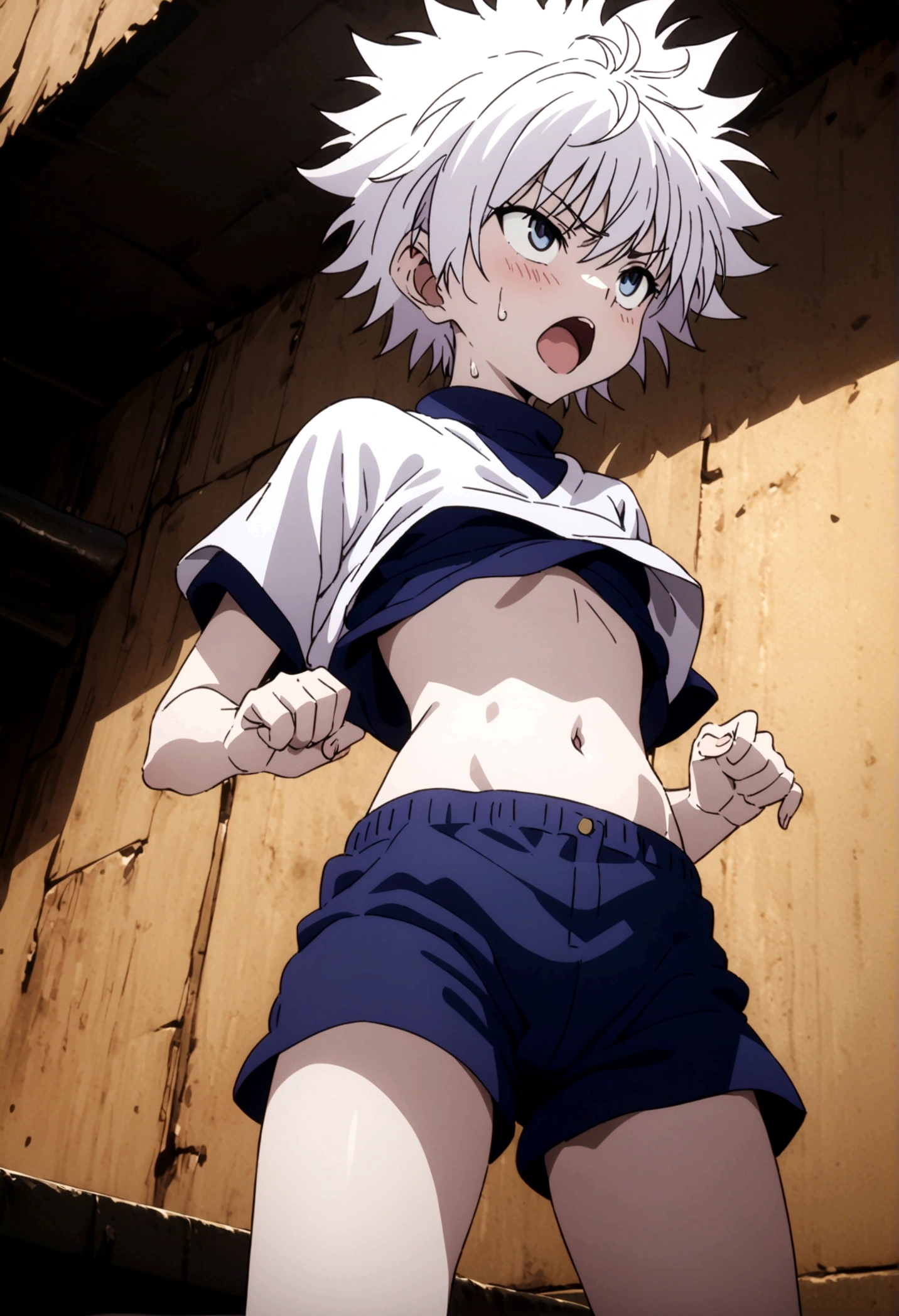 killua ahegao navel