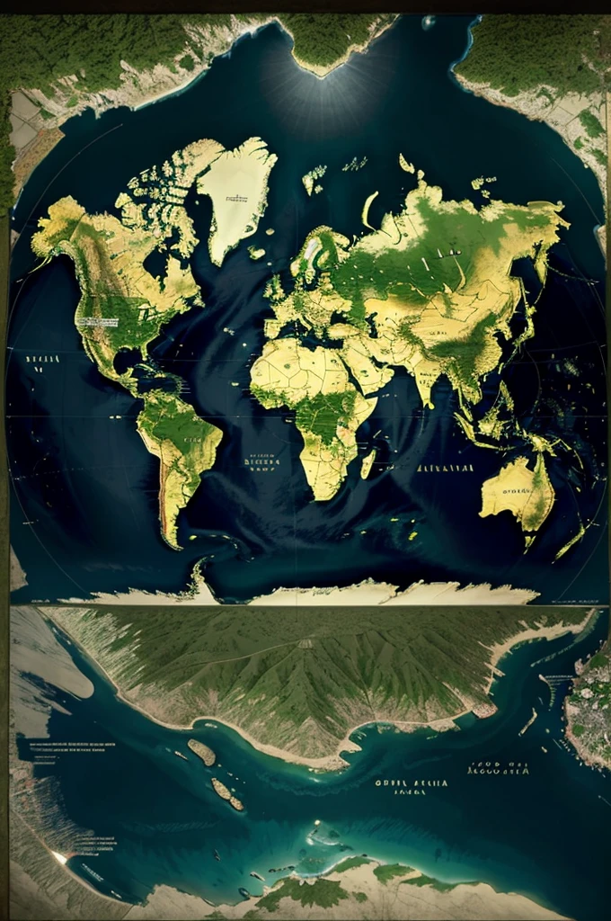 Forest Area: An image showing a world map highlighting the forested regions covering about 31% of the Earth's land area.