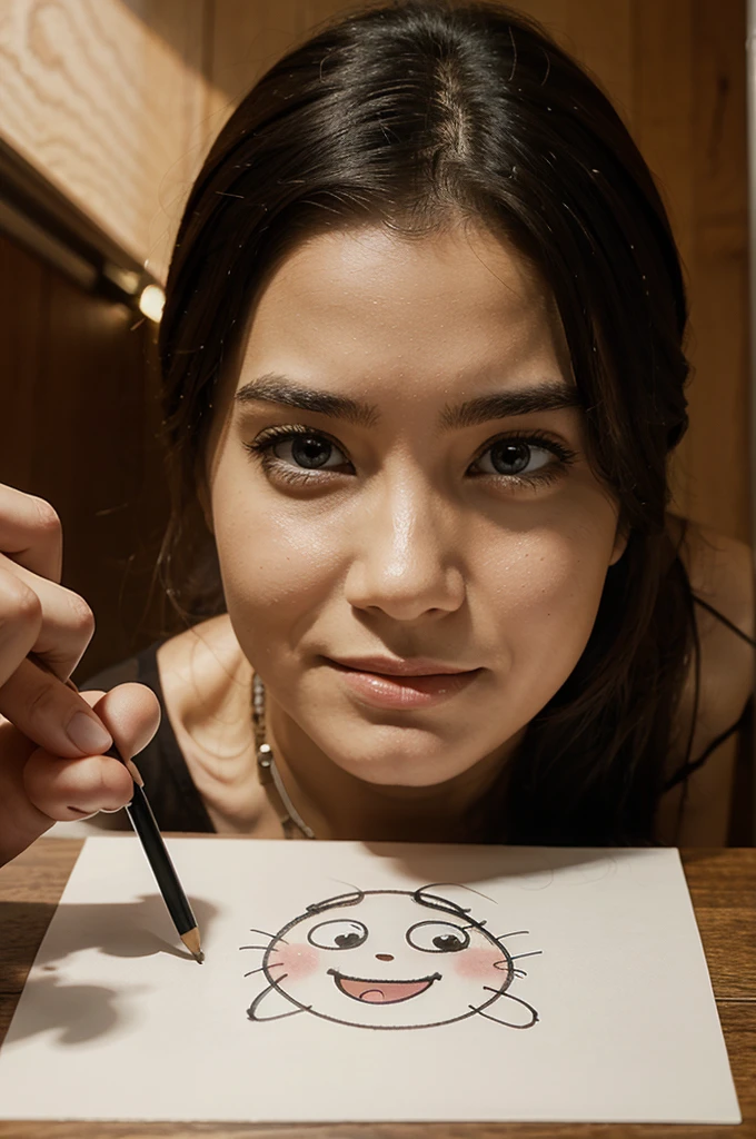 Draw a cartoon thinking