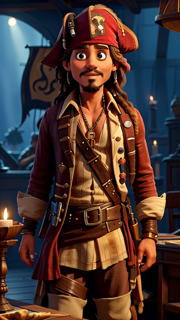 Captain Jack Sparrow is a fictional character and the main protagonist of the Pirates of the Caribbean,