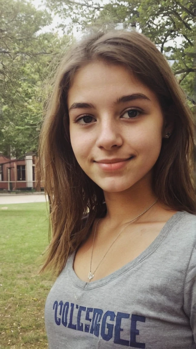 iphone photo of a college girl