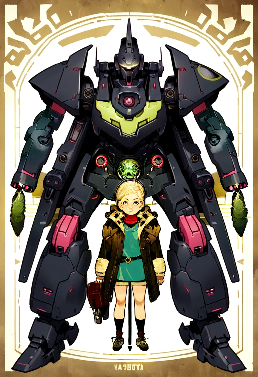 Mecha的特写镜头, Official Character Art, Official character illustrations, Adam Hughes, Character Art Close-up,Full body image, Detailed character art, Meticulous portraits of people, Comic cover art by Phil Noto, leave, Spy x , Full color illustrations, ,Cyberpunk,Non-human,Mecha,Clear details,8K,Clear and detailed,dynamic