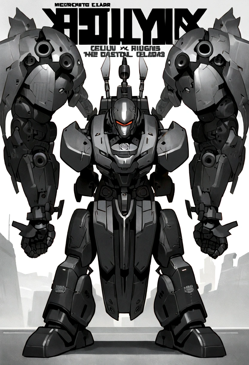 Mecha的特写镜头, Official Character Art, Official character illustrations, Adam Hughes, Character Art Close-up,Full body image, Detailed character art, Meticulous portraits of people, Comic cover art by Phil Noto, leave, Spy x , Two-color illustration, ,Cyberpunk,Non-human,Mecha,Clear details,8K,Clear and detailed,dynamic,monochrome,Marvel,DC,Celluloid,Super hero,Mecha,Blank Background