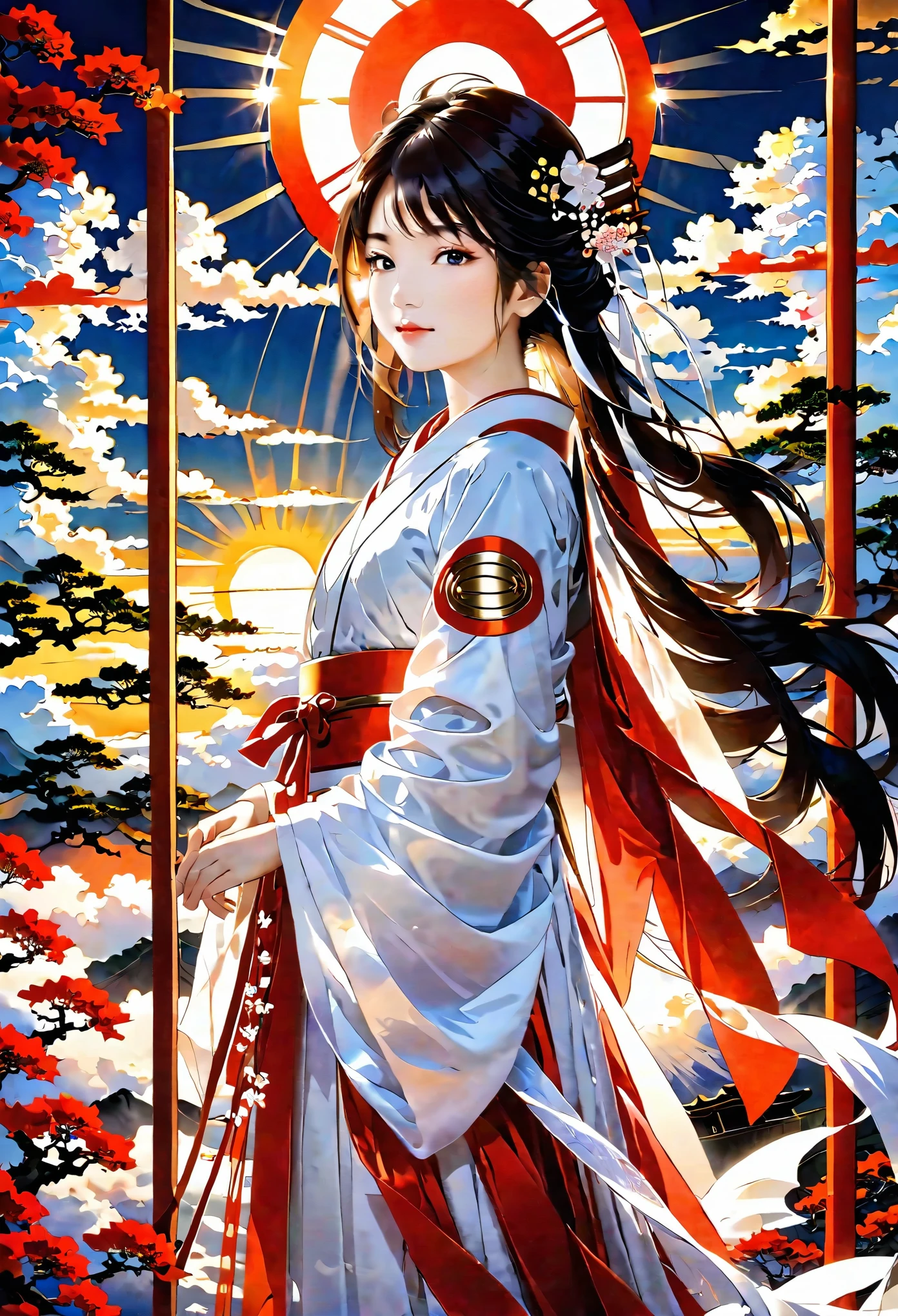 a girl of heaven in the land of the rising sun, a wonderful world,