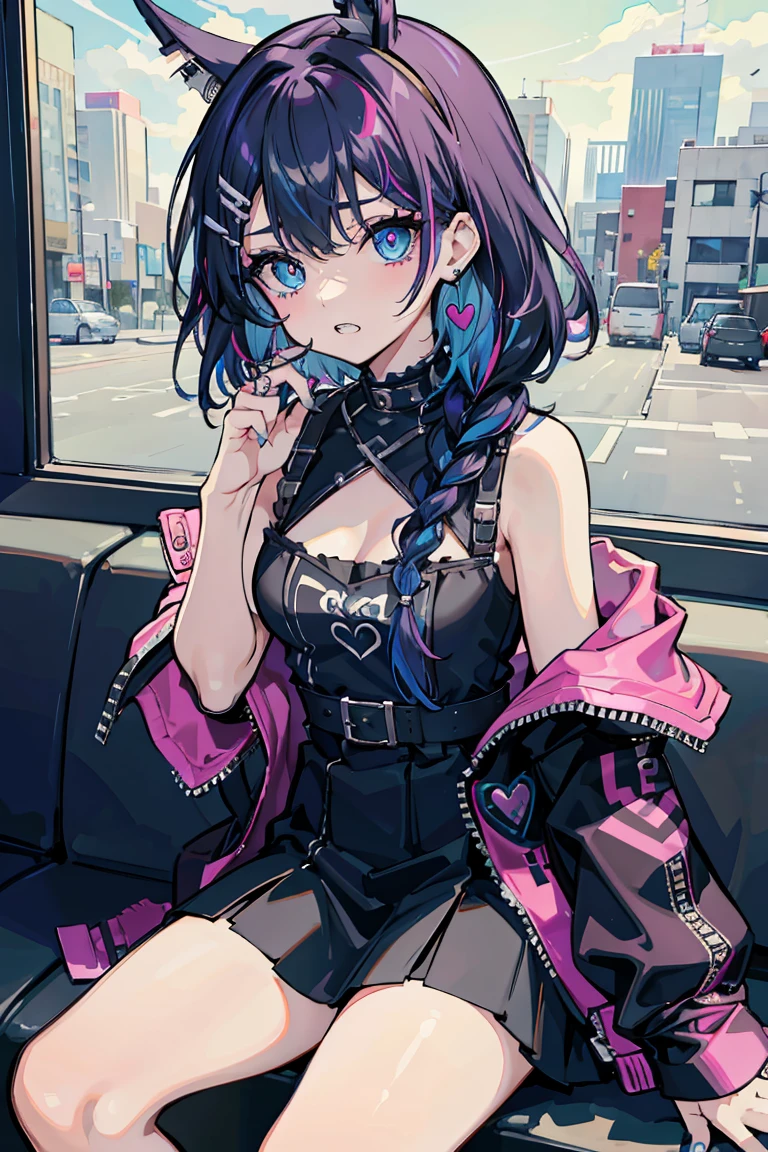 Generate a detailed, high-quality, 8k image of Hinata Hyuga from Naruto Shippuden, showcasing her full appearance and a modern, fashionable outfit suitable for contemporary settings. Start by emphasizing Hinata's soft lavender hair, styled in loose waves that frame her face delicately. Her eyes should be a captivating shade of pale lavender, expressing her gentle yet determined spirit with intricate detail. Hinata's complexion should be fair, with a subtle flush of pink on her cheeks adding to her overall charm. For her modern outfit, envision a trendy yet chic ensemble that reflects Hinata's personal style. Opt for a fitted denim jacket with distressed detailing, layered over a soft pastel-colored camisole. Pair this with high-waisted skinny jeans in a light wash, accentuating her slender figure and elongating her legs. Accessorize the outfit with a delicate pendant necklace and a stack of minimalist bracelets for a touch of sophistication. Choose footwear that balances style and comfort, such as white sneakers or ankle boots with a subtle heel. To complete the look, style Hinata's hair in a loose braid or a half-up, half-down hairstyle, adding a modern twist with a hair scarf or scrunchie. Keep her makeup natural and fresh, with rosy cheeks, glossy lips, and a subtle smoky eye to enhance her lavender gaze. Capture Hinata in a confident yet relaxed pose, exuding warmth and elegance in her modern attire. Pay meticulous attention to detail in rendering her outfit and features, ensuring a highly realistic portrayal. Deliver a final image of the highest quality, showcasing Hinata Hyuga in her contemporary, fashion-forward ensemble.
