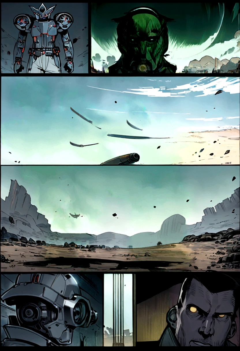 Mecha的特写镜头, Official Character Art, Official character illustrations, Adam Hughes, Character Art Close-up,Full body image, Detailed character art, Meticulous portraits of people, Comic cover art by Phil Noto, leave, Spy x , Full color illustrations, ，Cyberpunk，Non-human，Mecha，Clear details，8K，Clear and detailed，dynamic，monochrome，Marvel，DC,Celluloid，Super hero，Mecha，Blank Background，Comic story，daily，Storyboard