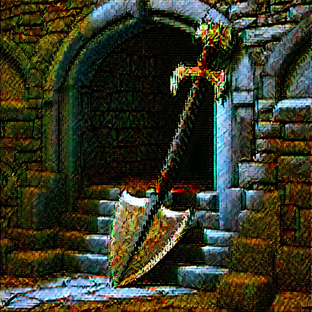 Picture a medieval fantasy axe leaning against a weathered stone wall in the corner of an empty, dimly lit chamber. The axe's haft is crafted from ancient oak, its surface adorned with intricate carvings that tell tales of heroic deeds and mythical beasts. The head of the axe is forged from a rare, enchanted metal, its edge honed to a razor-sharpness that glints faintly in the soft light filtering through a narrow window. Dust motes dance in the air, casting ephemeral shadows that seem to flicker across the walls adorned with faded tapestries depicting battles of old. In the silence of the room, the axe stands as a testament to both the craftsmanship of bygone eras and the untold adventures it may yet partake in a medieval fantasy realm."