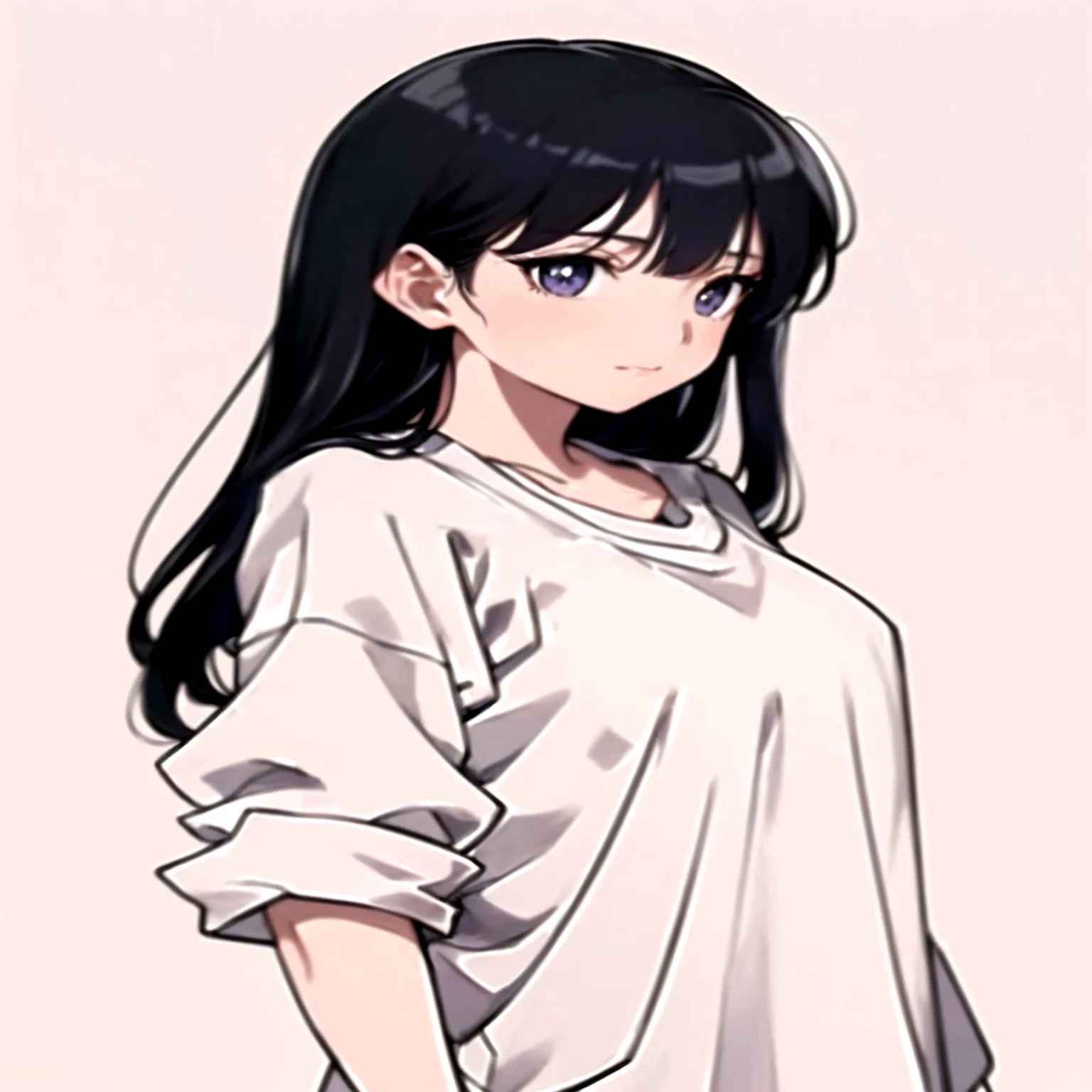 Close-up of a person with long hair and a white shirt, Anime Moe Art Style, Hyuuga Hinata, portrait Anime Girls, young Anime Girls, an Anime Girls, Anime Girls, Ilya Kuvshinov with long hair, Anime style portrait, Cute girl anime visuals, In anime style, Anime art style, portrait of an Anime Girls