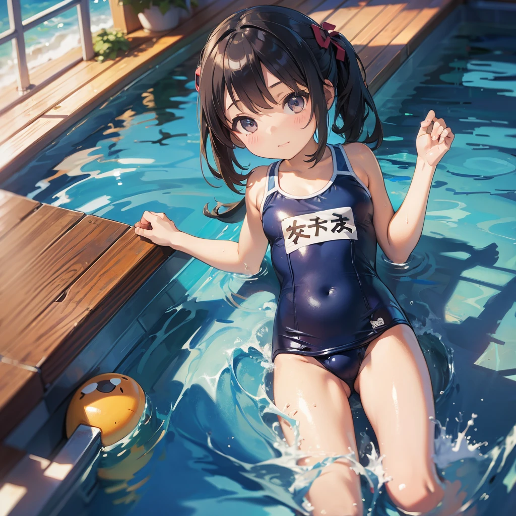 School Swimsuit, Young Girl(Chibi), 5 ,