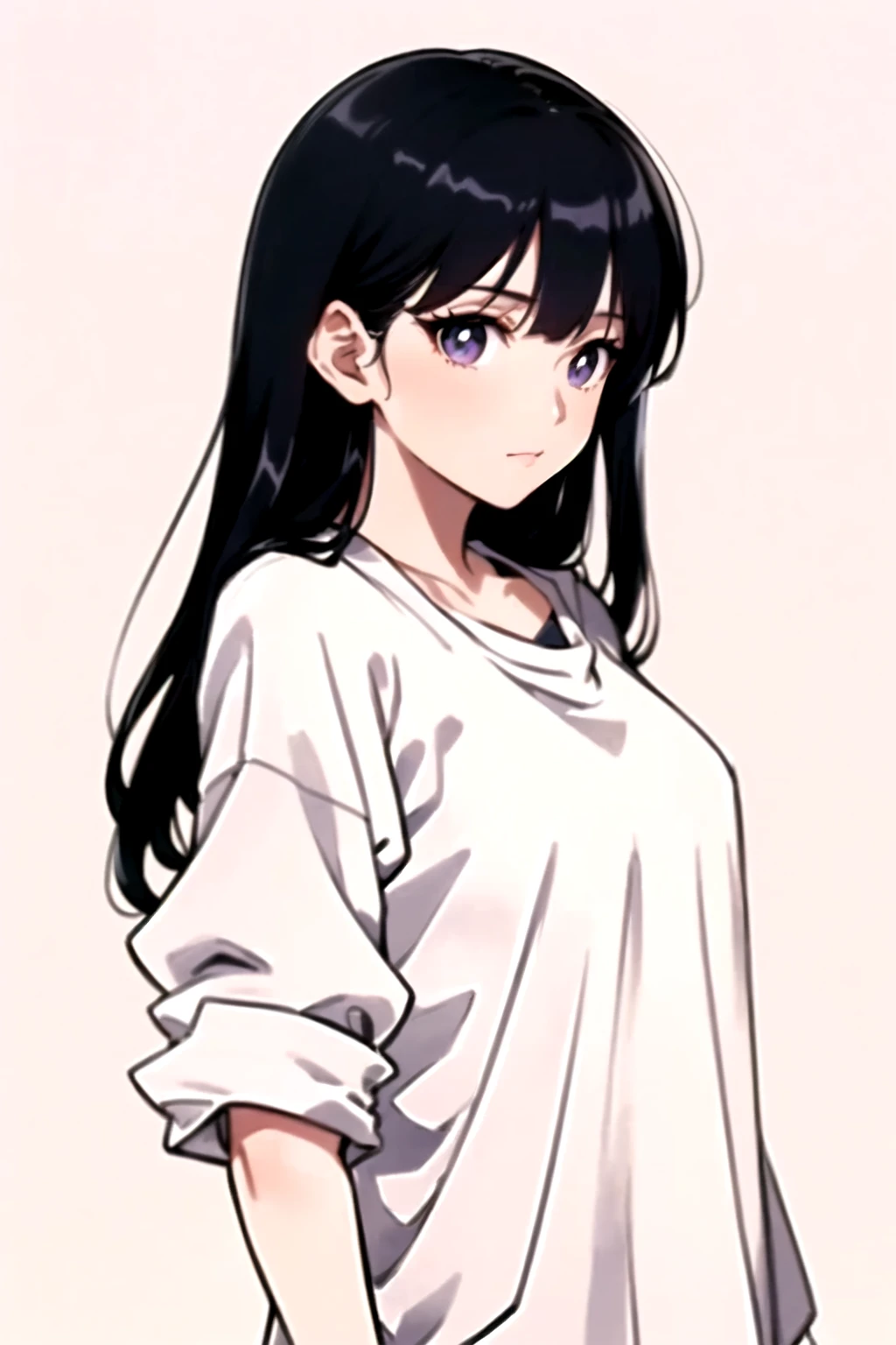 What to wear today,Anime Girls with long black hair and white shirt, Hyuuga Hinata, Anime Moe Art Style, Ilya Kuvshinov with long hair, Cute girl anime visuals, Black haired girl wearing a hoodie, portrait Anime Girls, an Anime Girls, (Anime Girls), Black Hair Girl, Anime Girls, young Anime Girls, cute Anime Girls, Anime style portrait