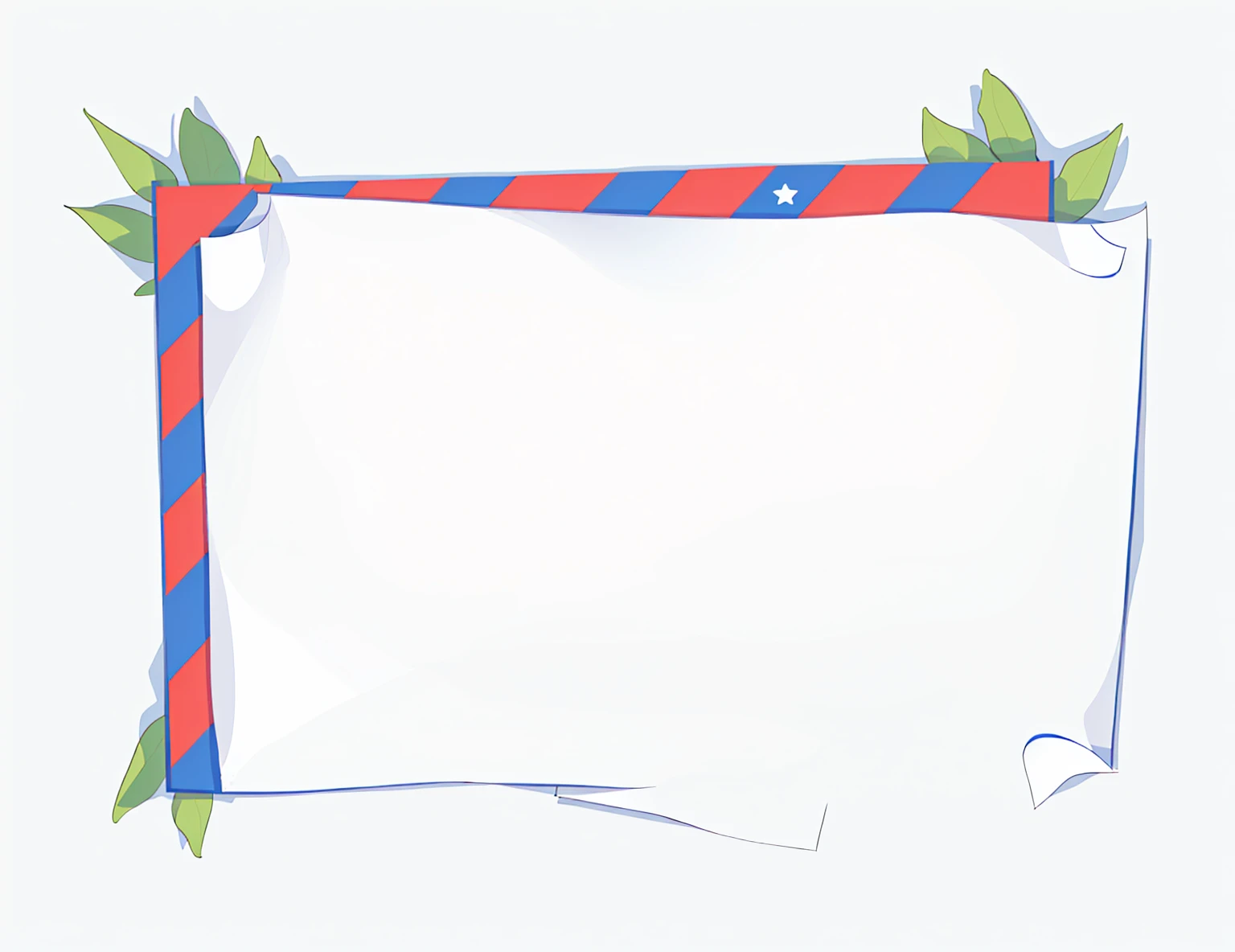A picture of paper with red and blue borders, Paper border, Paper background, white border and background, Card templates, white outline border, White paper, White border, uncompressed png, Minimalist background, sheet of paper, Solid color background, white border, Poster background,