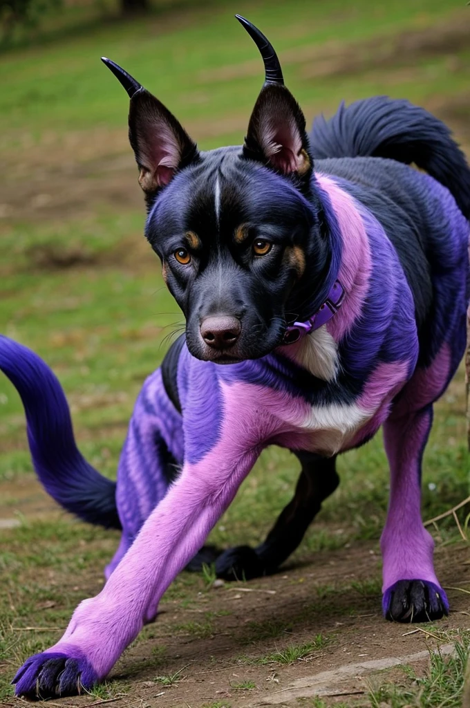 The mutant dog is a fantastic animal, which can be created through genetic manipulation or mutation. She may have unusual features, such as extra limbs, tails or horns. Her fur may be unusual colors or patterns.. Such dogs can be very unusual and attractive for fans of science fiction and fantasy..