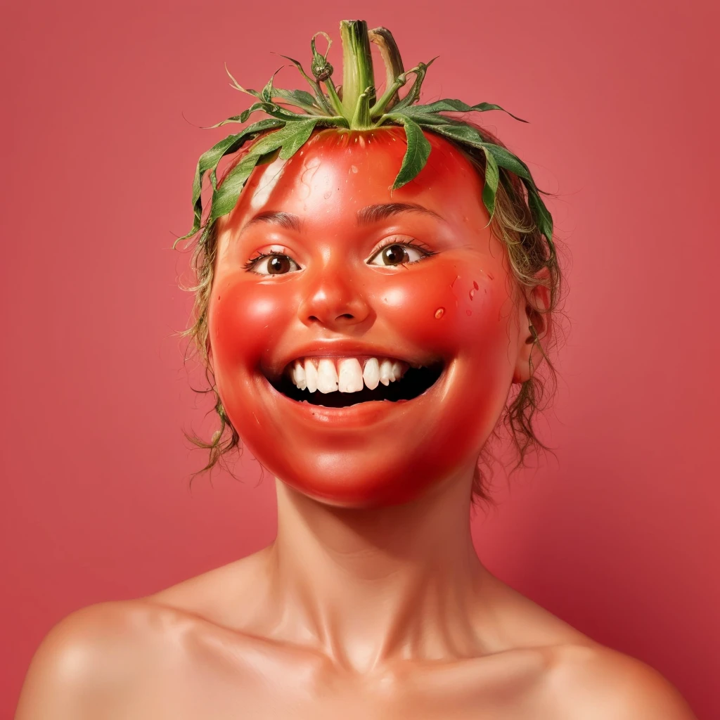 Tomato with a face