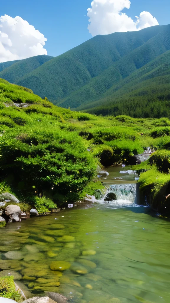 Negative ionountain、Clear、landscape、Realistic、Wide angle