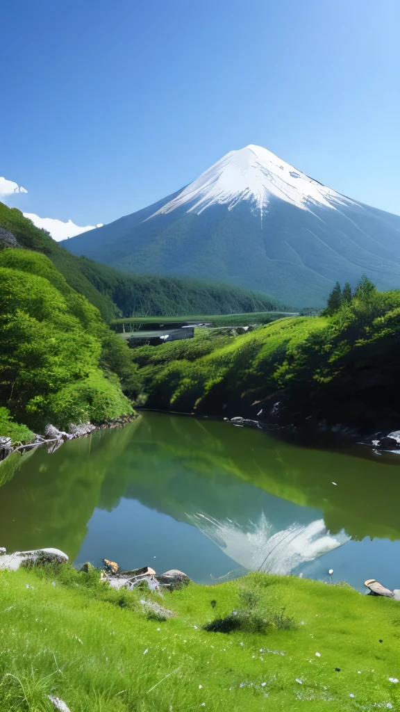 Negative ions、Mountain、Clear、landscape、Realistic、Wide angle