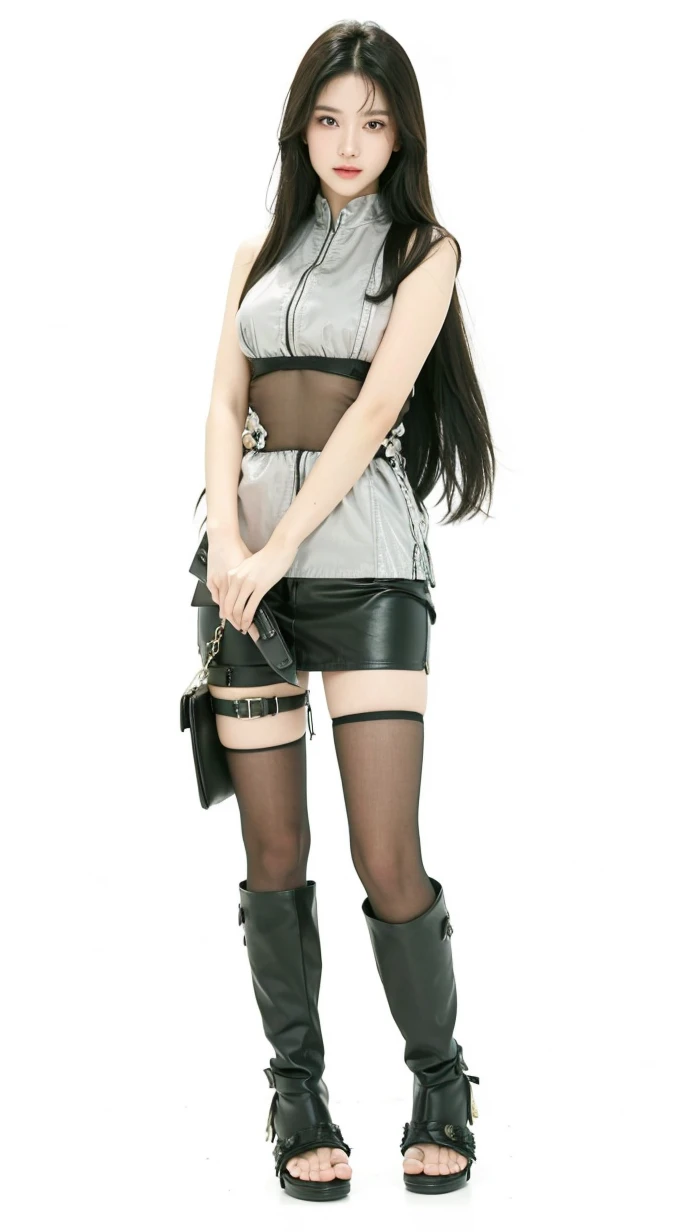 photo realistic, a photo beautiful woman with long dark hair, white eyes, 18 years old, large breasts, in a sexy pose, realistic photographic style, 1 woman, solo, cinematic, (masterpiece), (high quality), (ultra-detailed), perfect composition, intricate details,detailed face, hires textures, (4k),(incredibly detailed), detailed skin, detailed face, detailed eyes,