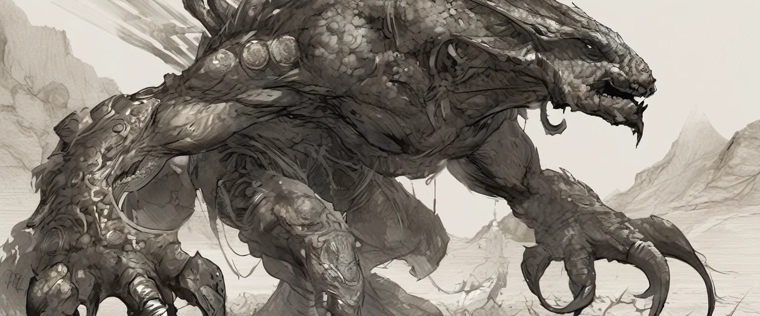 Cyclops, concept art, one eye, armor, excellent concept art, detailed, intricate detail, muscle, japanese monster designs, carlos huante art, ancient monster, mythological monster, creature design, cyclops