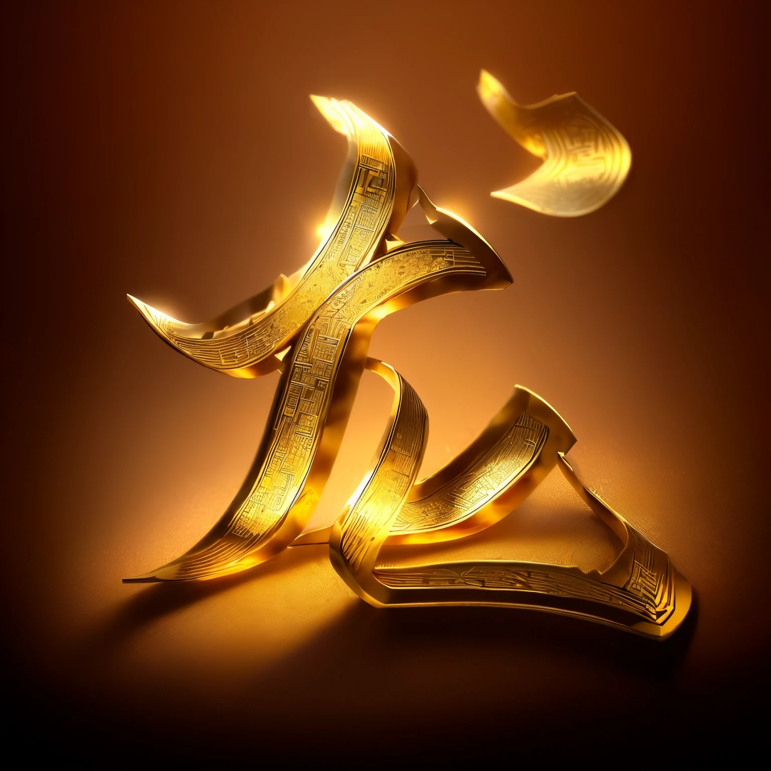 Golden Chinese characters, Sculpture made of gold,  Very fine gold and silver filigree, Complex golden elements, Gold jewelry, Gold Inlay, intricate golden filigree, Chinese Gorgeous, Gold and steel complex, very complicated, Gold jewelry, golden filigree, ornate gold