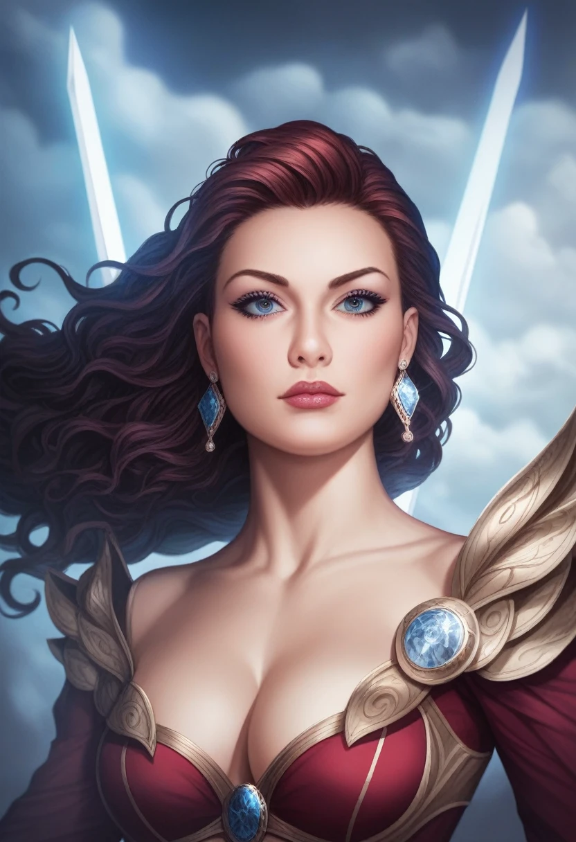 Of course, fresco, dynamic, 8k, con la espada de Of course, on fire
(The best quality, 8k, High Resolutions, Masterpiece:1.2), dynamic, powerful, intense, Beautiful detailed eyes, Detailed facial features, Long flowing hair, safe posture, fierce expression, Sharp and elegant sword, llamas vibrantes que rodean Of course, dramatic lighting and shadow, Realistic fire effects, rich and saturated colors, capturando la esencia de la fuerza y la presencia de Of course, Artistic brushstrokes and textures, harmonious composition, masterfully capturing the intensity and energy of the scene.