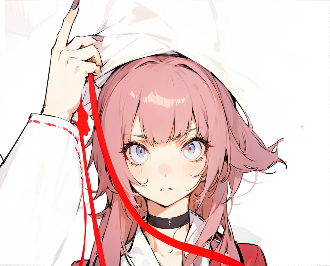 Regenerate her as she looking on the left side with deadly stare