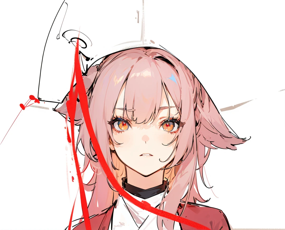 Regenerate her as she looking on the left side with deadly stare