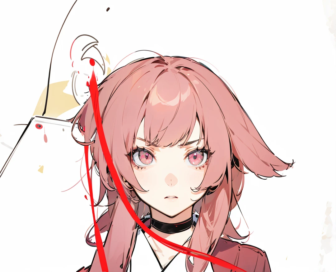 Regenerate her as she looking on the left side with deadly stare