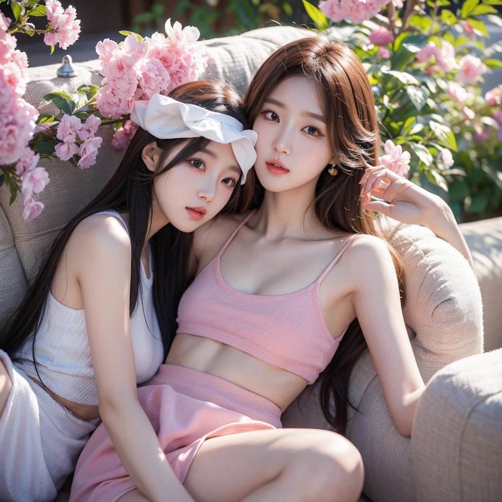 Whimsy kpop girls group photorealistic album cover