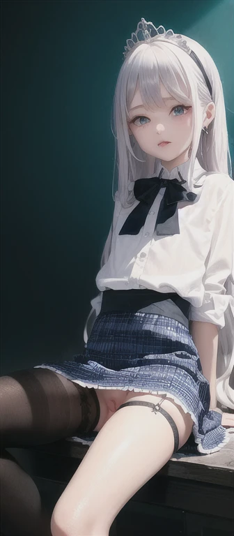 1girl,cute face，masturbate：2.0，masturbate，no underwear， (masterpiece:1.1), (best quality:1.1), (white blouse:1.1), (checkered skirt:1.1), , short skirt, BREAK [blue:pink:0.5] theme, (gradient background:1.1), cowboy shot, BREAK silver hair, long hair, , blue eyes, intricate detailed tiara, looking to the side,naked，show pussy，skirt，sexy blackstocking，red high heels，no underwear，panty，panty，show beast and pussy，beast，beast pussy，pussy，no underwear，pussy，pussy，pussy，naked，naked，naked，pussy，pussy：1.5，no underwear：1.5，masturbate：3.5，Dick in pussy，dick in pussy，fucked form behind，fucked from behind