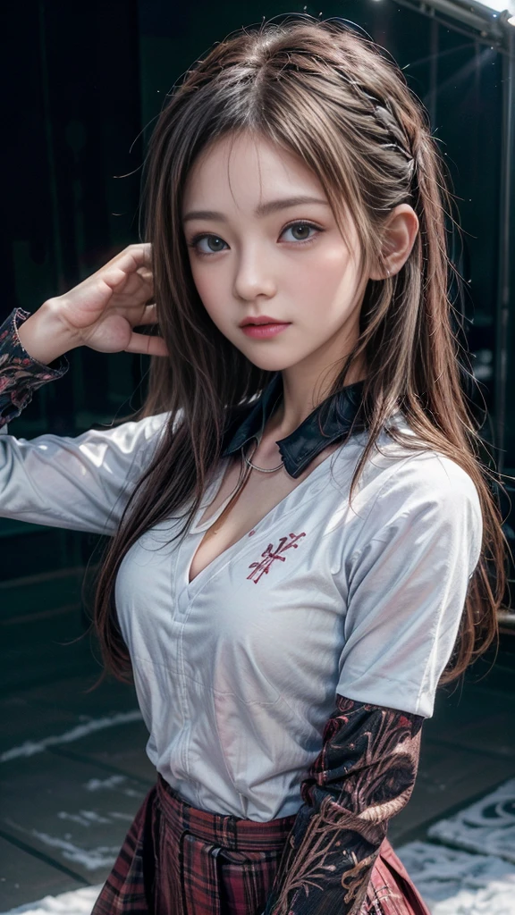 (((High school girls playing on the slopes))), (beautiful girl, Amazingly cute face, Idol Face:1.2), One snowboard, Detailed Snowboard, Captivate those around you, Outstanding Style, ((Detailed eyes and face, Professional photography techniques, Cinema Lighting)), Detailed hands, (Highest quality, 8K, masterpiece:1.2, RAW Photos), (Reality:1.4), View the viewer, ((Stylish snowboard wear:1.2)), (Perfect Anatomy:1.3), ((Fantastic landscape:1.1))