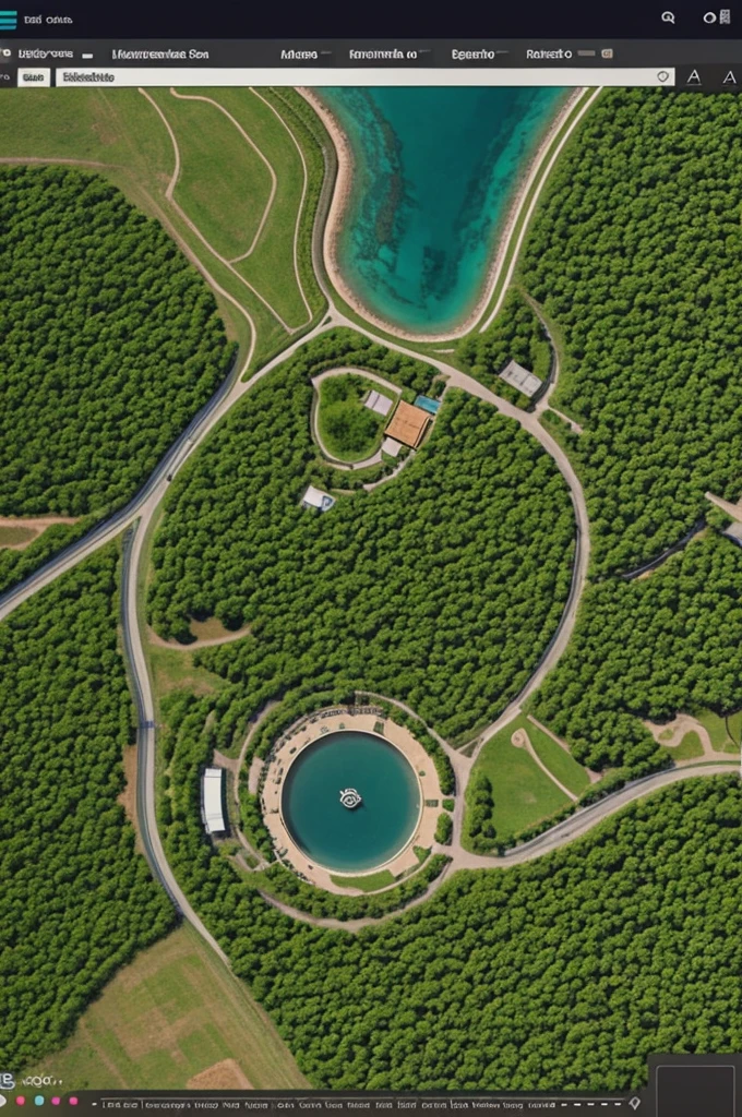 Create me a plan of a sustainable colony on a sheet with a maximum of ...