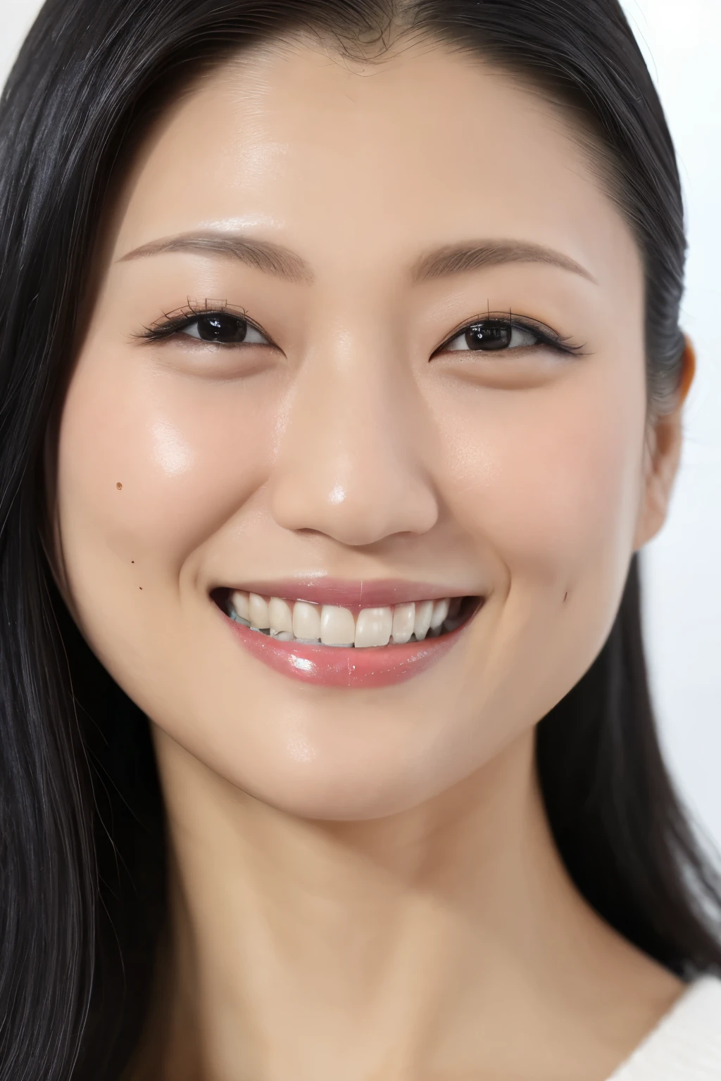 (Highest quality、Tabletop、8K、Best image quality、Award-winning works)、knit、(Face close-up:1.1)、smile