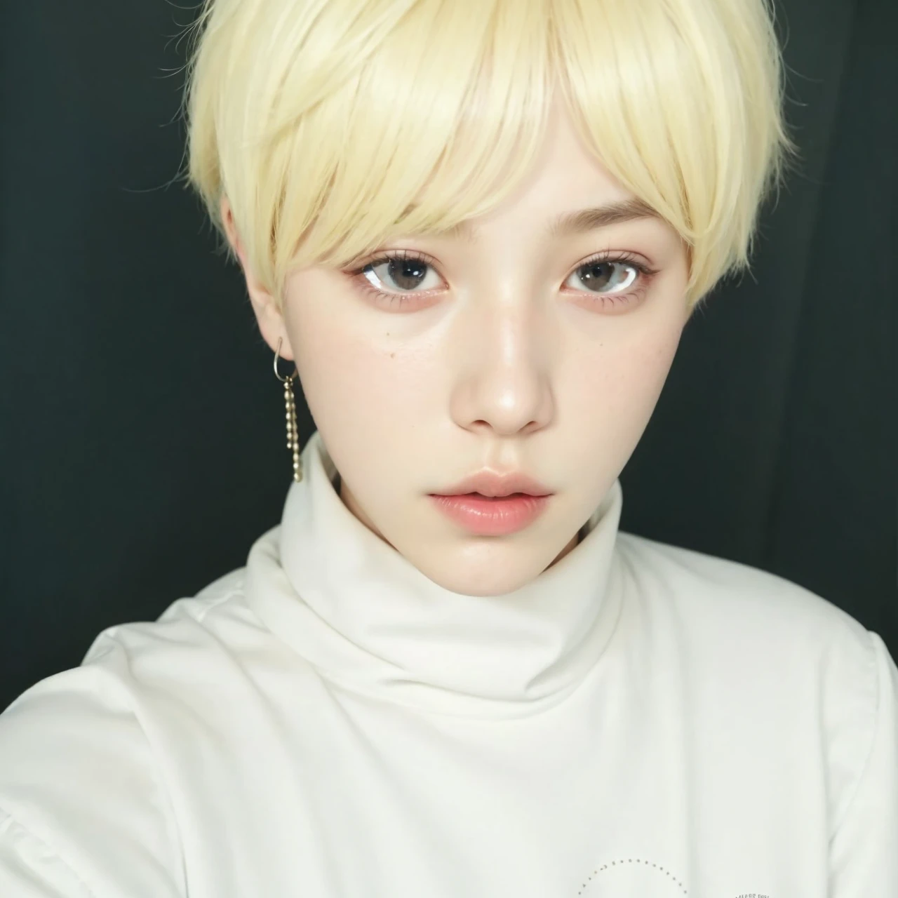 Arafa femenine boy with colored hair sitting at a table, jung jaehyun, Yoongi, Min Yoongi, adorable and pale korean face, ulzzang inteligente, Kim Doyoung, with short hair, jossi do blackpink, Hong Jun Hyung, Tae June Kim, ulzzang, the hime cut, Jaeyeon Nam, xqc, park jimin, tomboy short platinum hair
