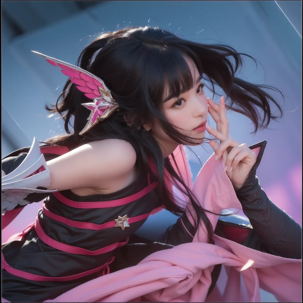 shinobu, Kimetsu no Yaiba manga, hyper realistic, best quality, ninja