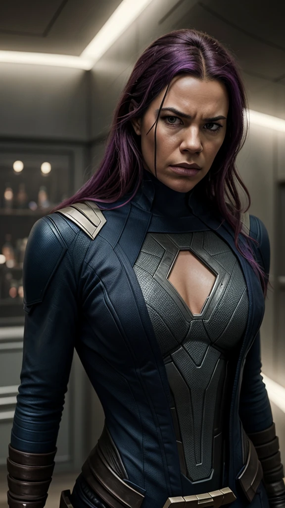 Angry thanos (marvel characters) in suit.