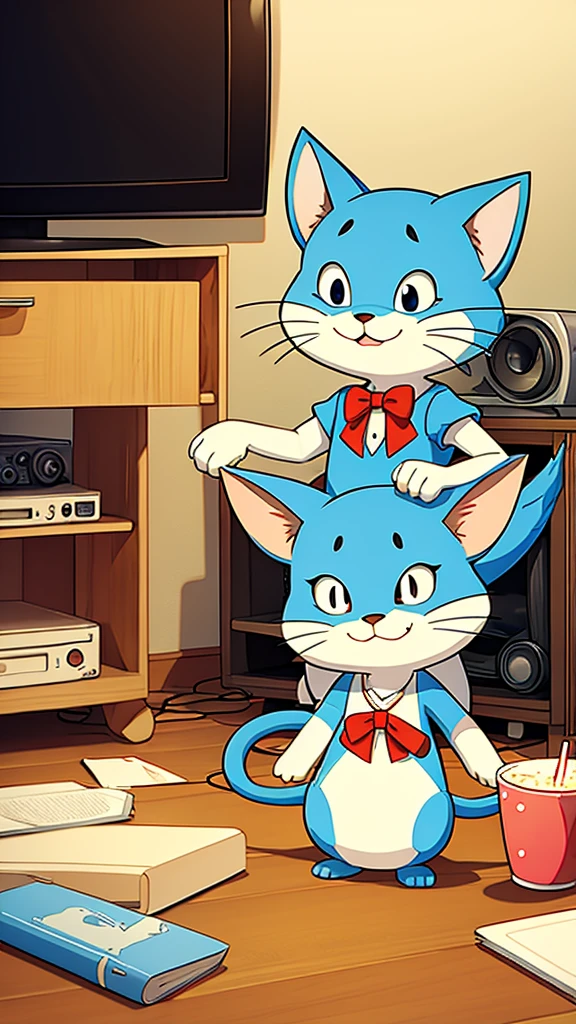 TV Series Cute illustration of Tom and Jerry
