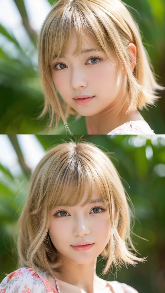Tropical sandy beach、((風に吹かれるhair、No makeup:1.2))、(Realistic、Photorealistic、Very detailed、Best detailed skins、Highest quality、masterpiece、Ultra-high resolution)、Cute Russian Women、Young girl、1 Girl、前hairがある、Ash Blonde:1.7、double eyelid、Drooling eyes、Japanese style face、purity、Realistic skin type、ふわふわのhair、((There'hair:1.3))、Red cheeks、The wind is blowing、that'that'it's snowing、evening、Lighting from behind、風に吹かれるhair、((Antarctica、Meteors、The world of Aurora))